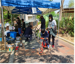 제2팀 : 관내 동 주민센터 순회 운영 사진